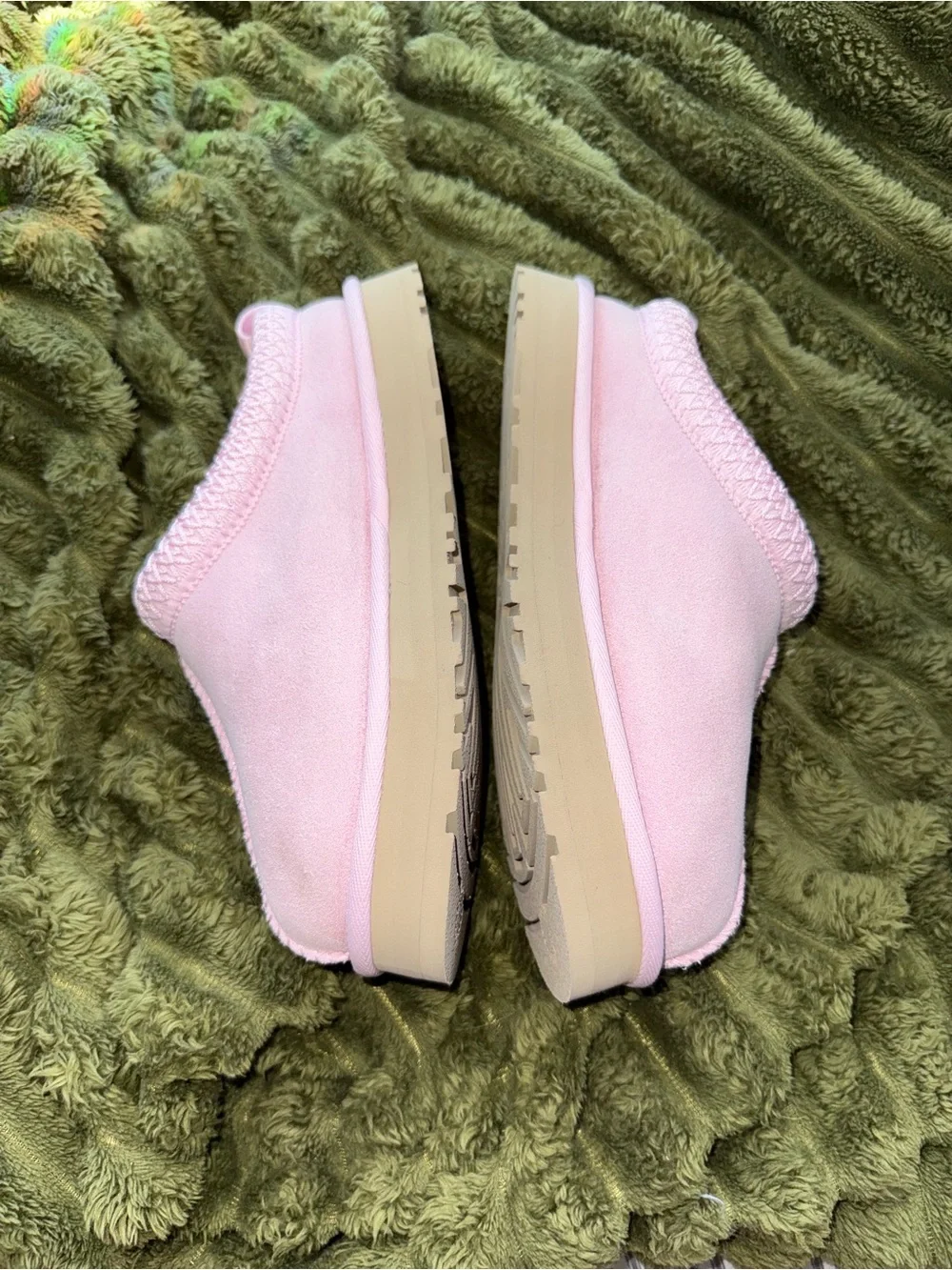 UGG Tazz Dazzle Kids Glitter Slippers - Pink - Size Kid 3